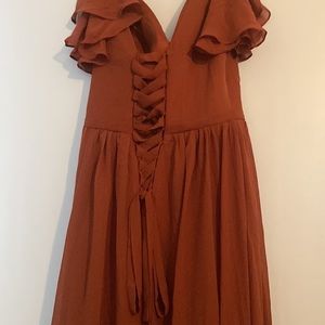 Long rustic formal dress